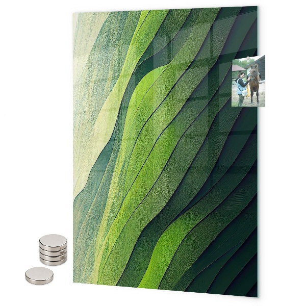 Pittura lavagna magnetica floreale scuro