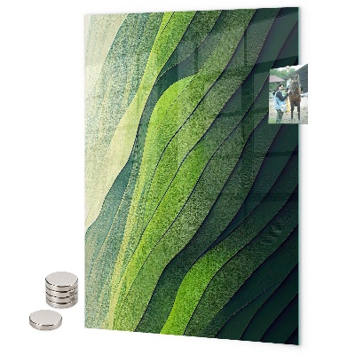 Pittura lavagna magnetica floreale scuro