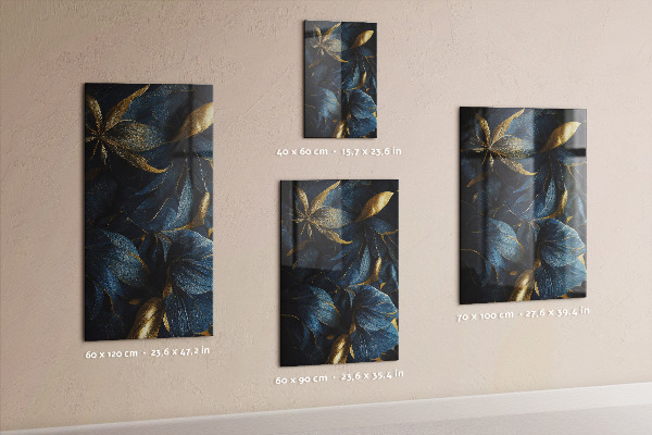 Pittura lavagna magnetica floreale scuro