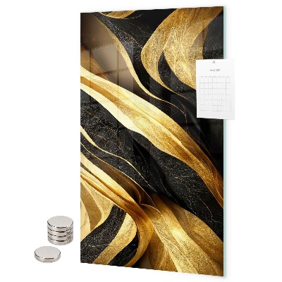 Lavagna magnetica da parete Astrazione gialla