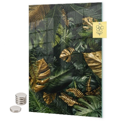 Pittura lavagna magnetica Foglie tropicali