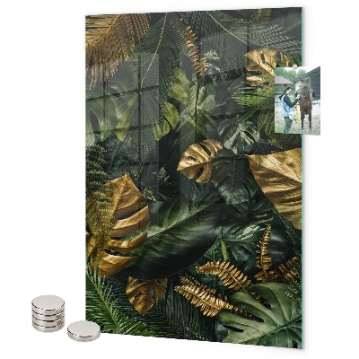 Pittura lavagna magnetica Foglie tropicali