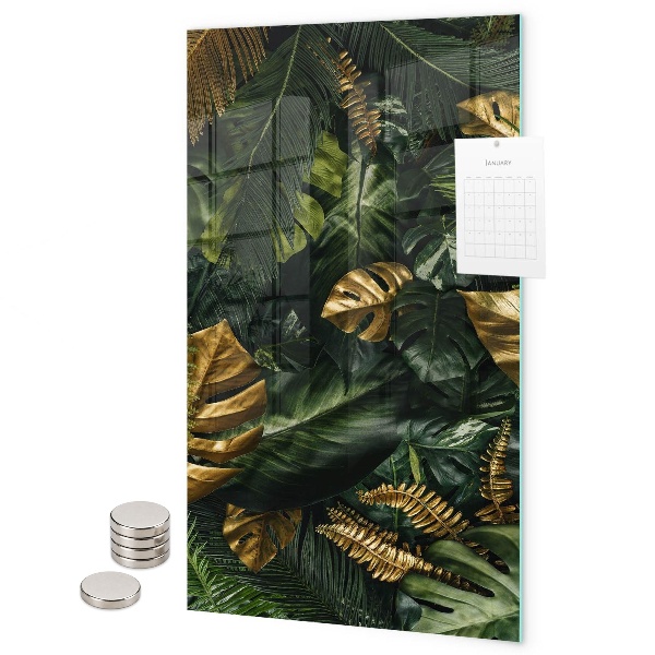 Pittura lavagna magnetica Foglie tropicali