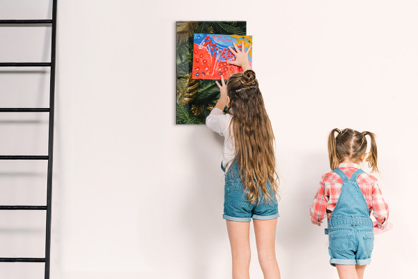 Pittura lavagna magnetica Foglie tropicali
