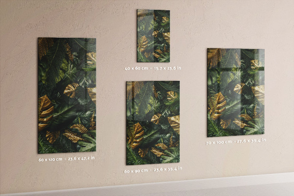Pittura lavagna magnetica Foglie tropicali