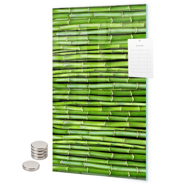 Lavagna magnetica da parete Bambù verde