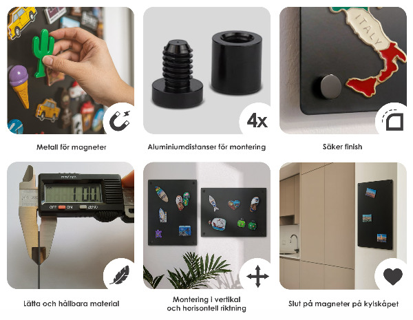 Pannello magnetico per calamite di viaggio dalle vacanze