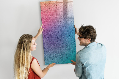 Lavagna magnetica scrivibile Una lavagna colorata per appunti e foto.