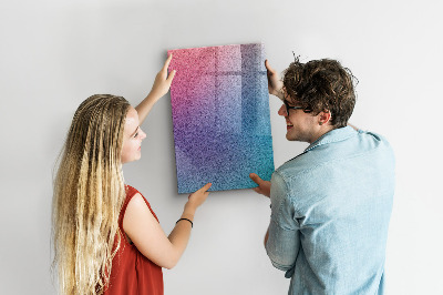 Lavagna magnetica scrivibile Una lavagna colorata per appunti e foto.