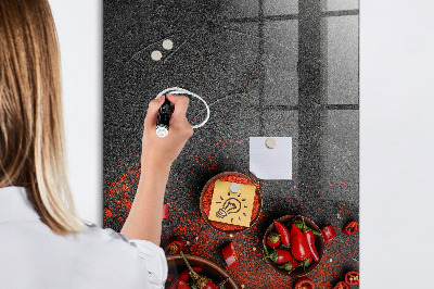Lavagna magnetica con pennarelli Promemoria di Pepper Kitchen