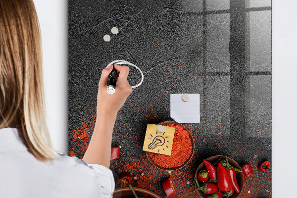 Lavagna magnetica con pennarelli Promemoria di Pepper Kitchen