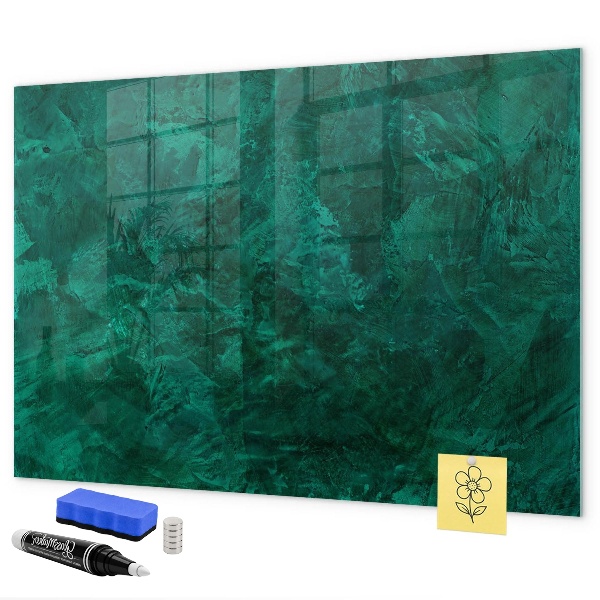 Lavagna magnetica con pennarelli Lavagna verde per appunti e foto