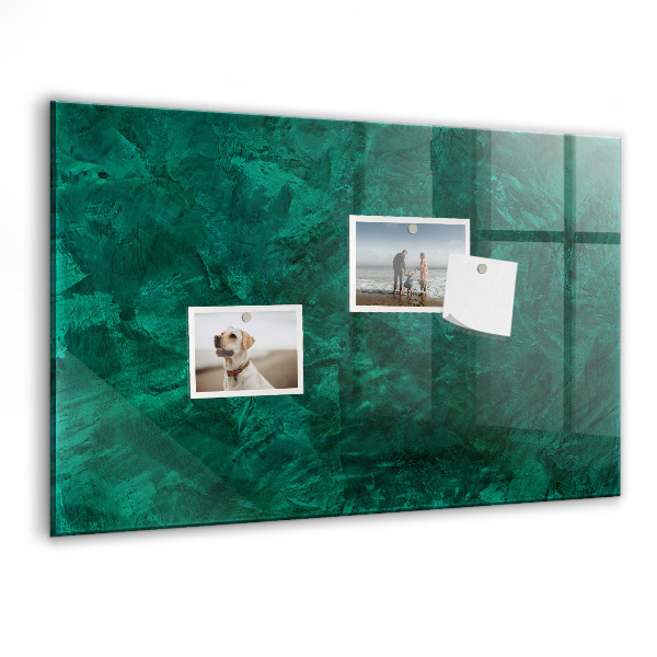 Lavagna magnetica con pennarelli Lavagna verde per appunti e foto