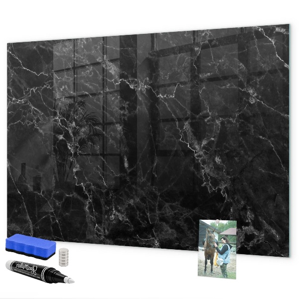 Lavagna magnetica con pennarelli Lavagna moderna per appunti e foto