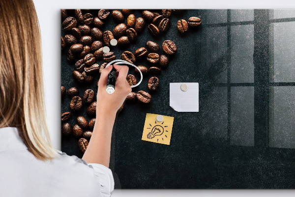 Lavagna magnetica scrivibile Caffè e ricordi, tutto in un unico luogo.