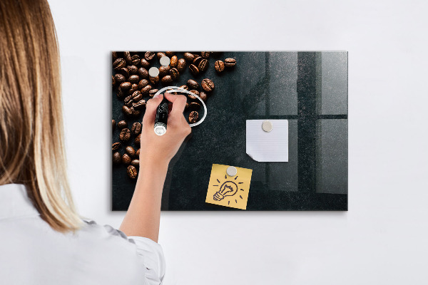 Lavagna magnetica scrivibile Caffè e ricordi, tutto in un unico luogo.