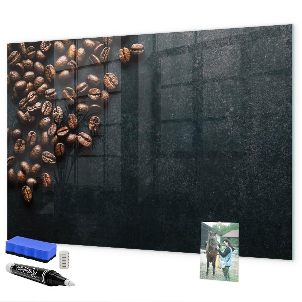 Lavagna magnetica scrivibile Caffè e ricordi, tutto in un unico luogo.