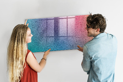 Lavagna magnetica scrivibile Una lavagna colorata per appunti e foto.