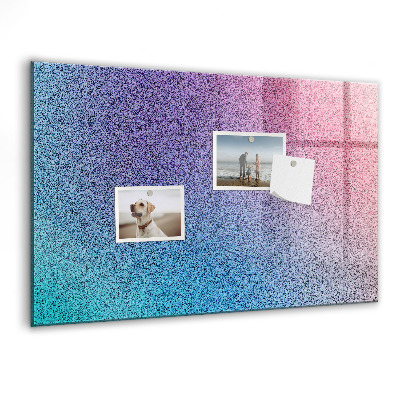 Lavagna magnetica scrivibile Una lavagna colorata per appunti e foto.