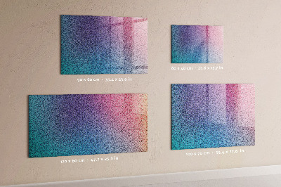 Lavagna magnetica scrivibile Una lavagna colorata per appunti e foto.