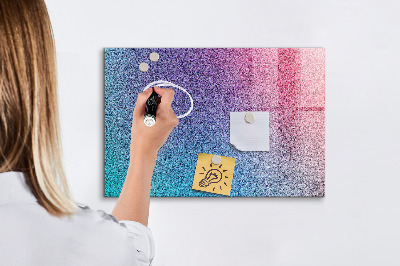 Lavagna magnetica scrivibile Una lavagna colorata per appunti e foto.
