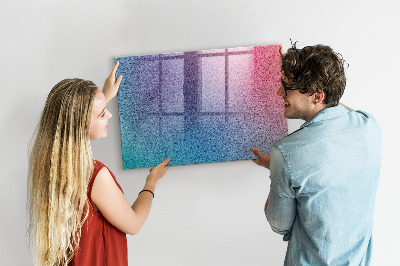 Lavagna magnetica scrivibile Una lavagna colorata per appunti e foto.