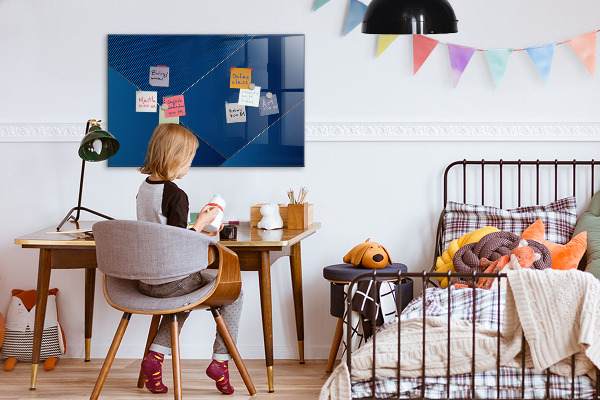 Lavagna magnetica con pennarelli Lavagna moderna per appunti e foto