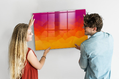 Lavagna magnetica scrivibile Una lavagna colorata per appunti e foto.