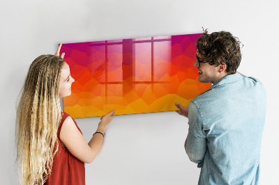 Lavagna magnetica scrivibile Una lavagna colorata per appunti e foto.