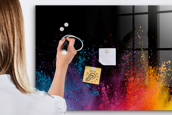Lavagna magnetica scrivibile Poster colorato per appunti e foto