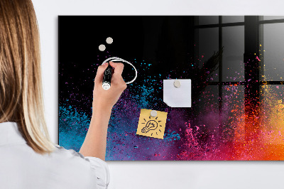 Lavagna magnetica scrivibile Poster colorato per appunti e foto