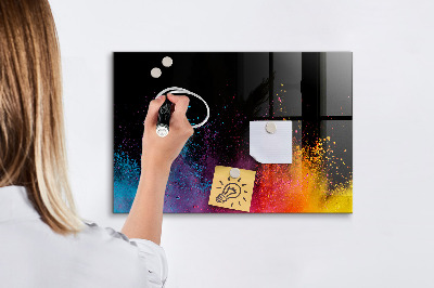 Lavagna magnetica scrivibile Poster colorato per appunti e foto