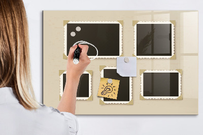 Lavagna magnetica scrivibile Uno spazio creativo per i ricordi di famiglia.