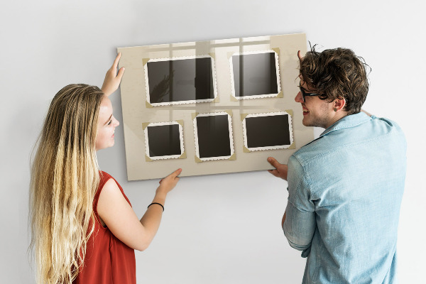 Lavagna magnetica scrivibile Uno spazio creativo per i ricordi di famiglia.