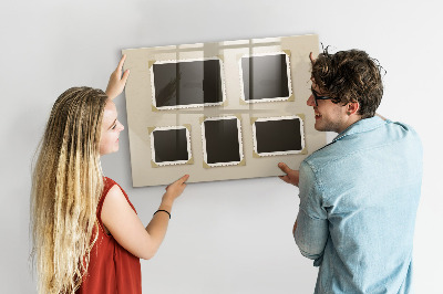 Lavagna magnetica scrivibile Uno spazio creativo per i ricordi di famiglia.