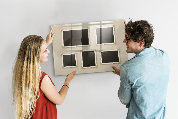 Lavagna magnetica scrivibile Uno spazio creativo per i ricordi di famiglia.