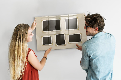 Lavagna magnetica scrivibile Uno spazio creativo per i ricordi di famiglia.