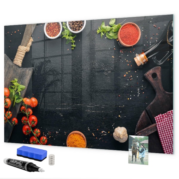 Lavagna magnetica scrivibile Idee per la cucina con ricordi personali