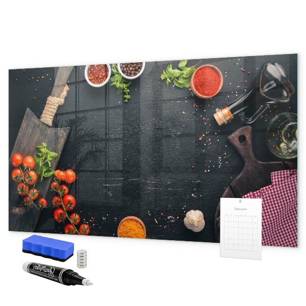 Lavagna magnetica scrivibile Idee per la cucina con ricordi personali