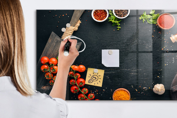 Lavagna magnetica scrivibile Idee per la cucina con ricordi personali