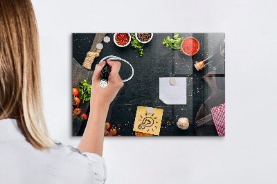 Lavagna magnetica scrivibile Idee per la cucina con ricordi personali