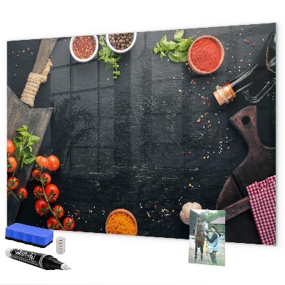 Lavagna magnetica scrivibile Idee per la cucina con ricordi personali