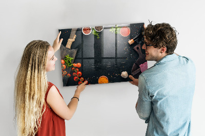 Lavagna magnetica scrivibile Idee per la cucina con ricordi personali