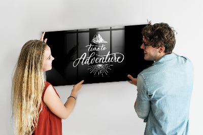 Lavagna magnetica scrivibile È tempo di un'avventura fotografica personale