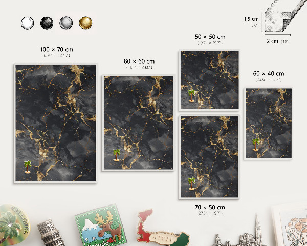 Lavagna magnetica da parete per calamite di colore bianco Vene delicate