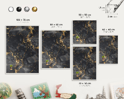 Lavagna magnetica da parete per calamite di colore bianco Vene delicate