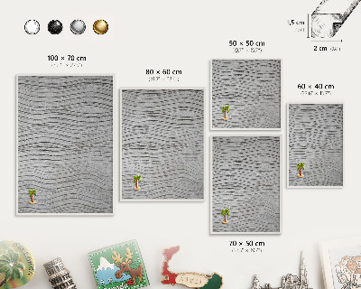 Lavagna magnetica da parete per calamite di colore bianco Grigi