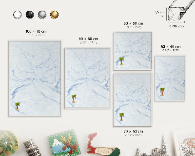 Lavagna magnetica da parete per calamite di colore bianco Design effetto marmo
