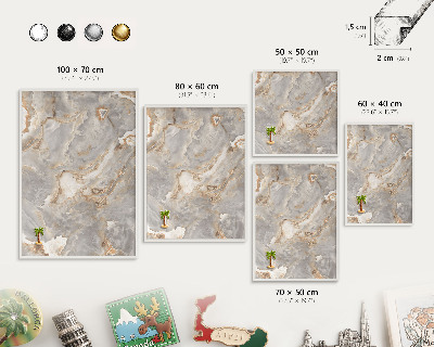 Lavagna magnetica da parete per calamite di colore bianco Eleganza del marmo