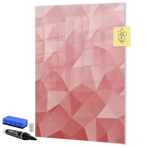 Lavagna magnetica scrivibile Una lavagna colorata per appunti e foto.